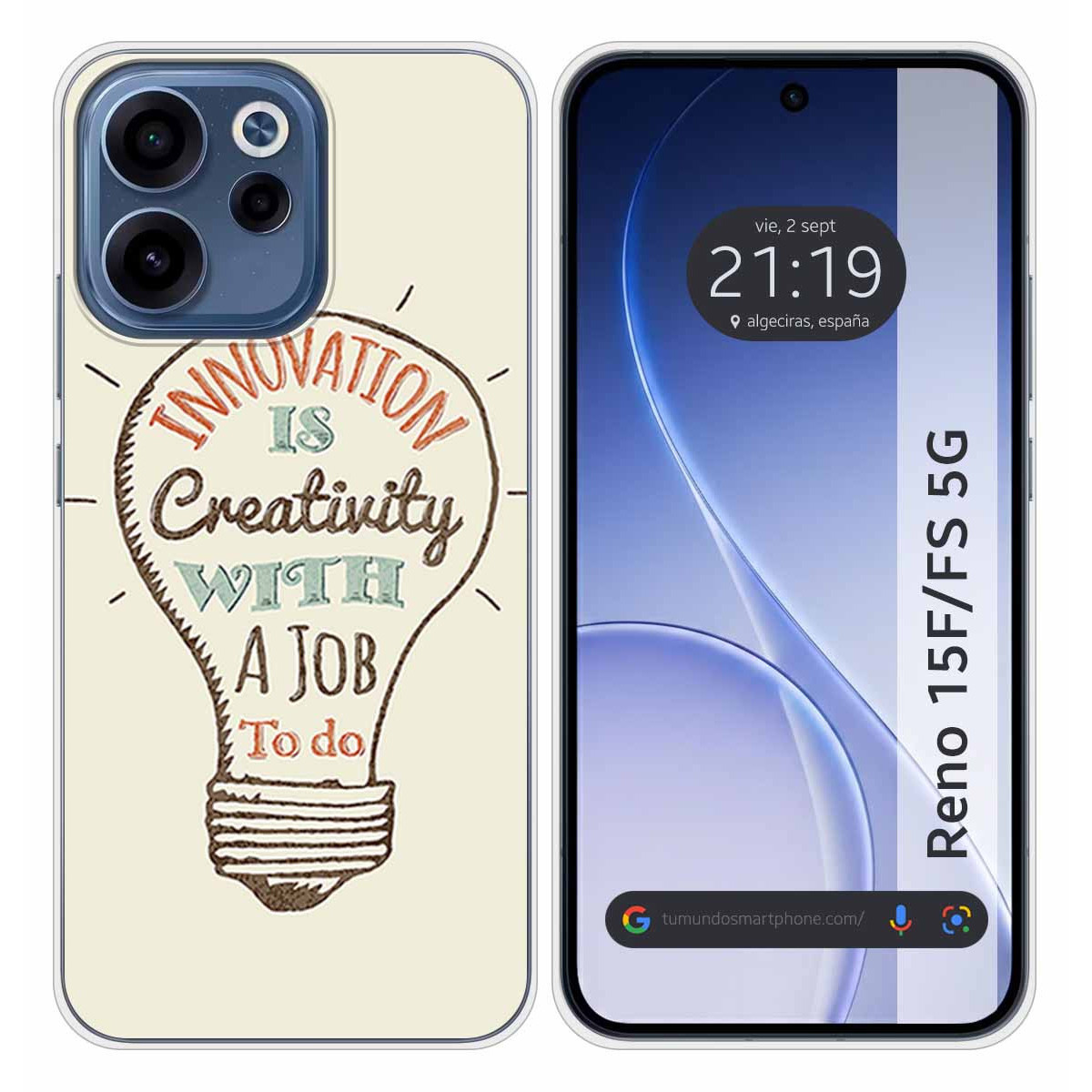 Funda Silicona para Oppo Reno 15 F / 15F 5G...