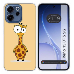 Funda Silicona para Oppo Reno 15 F / 15F 5G diseño Jirafa...