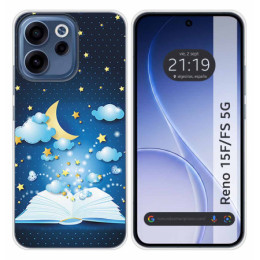 Funda Silicona para Oppo Reno 15 F / 15F 5G diseño Libro...