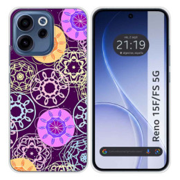Funda Silicona para Oppo Reno 15 F / 15F 5G diseño Radial...