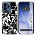 Funda Silicona para Oppo Reno 15 F / 15F 5G diseño Snow Camuflaje Dibujos