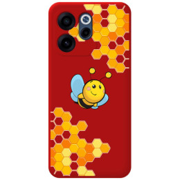 Funda Silicona Líquida Roja para Oppo Reno 15 F / 15F 5G...