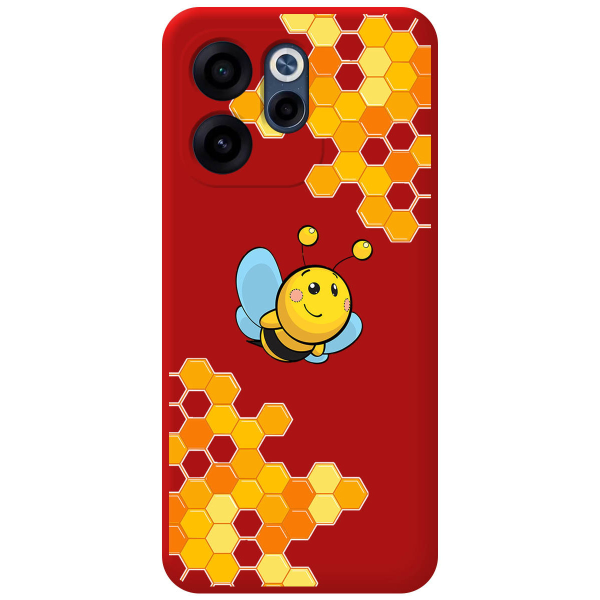 Funda Silicona Líquida Roja para Oppo Reno 15 F...