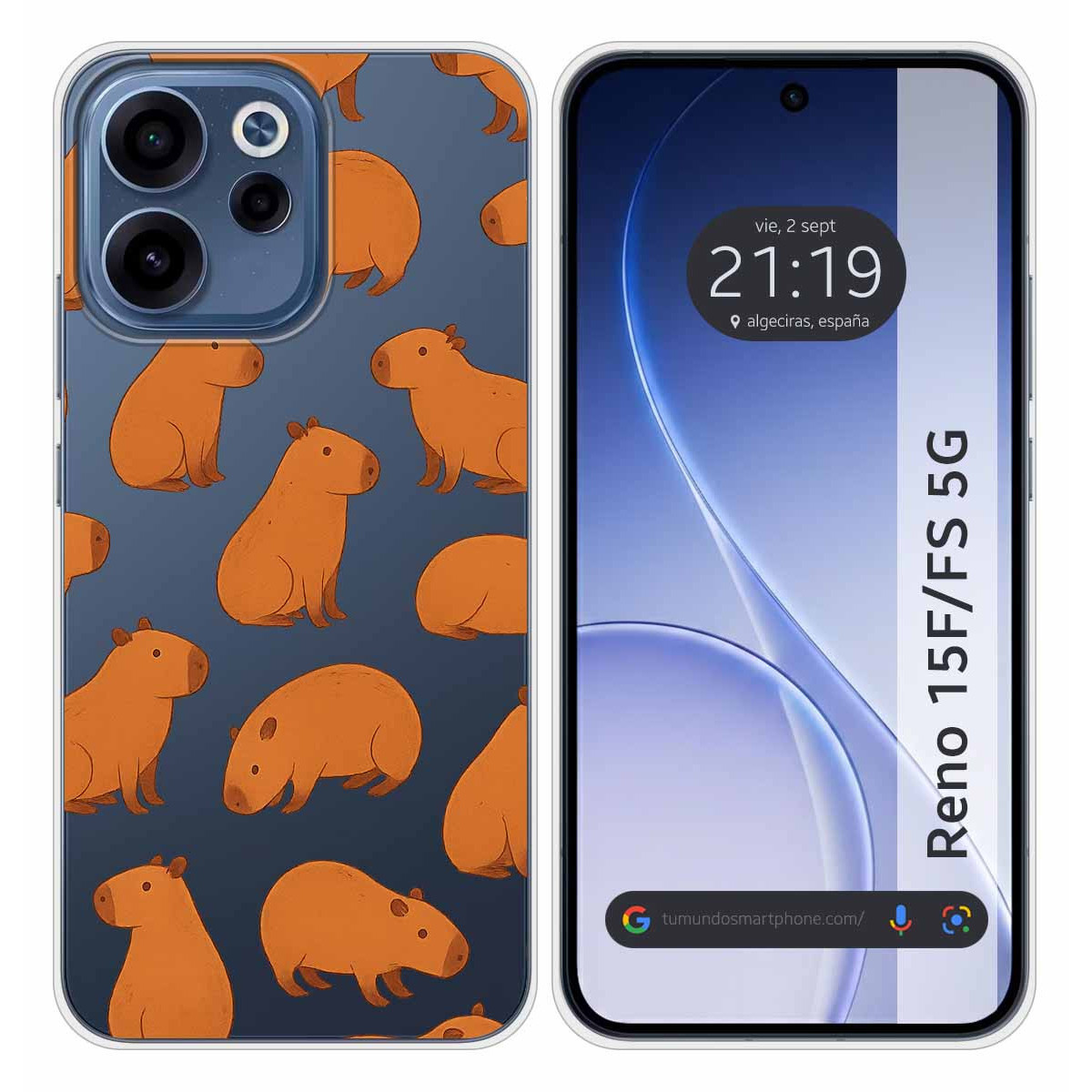 Funda Silicona Transparente para Oppo Reno 15...