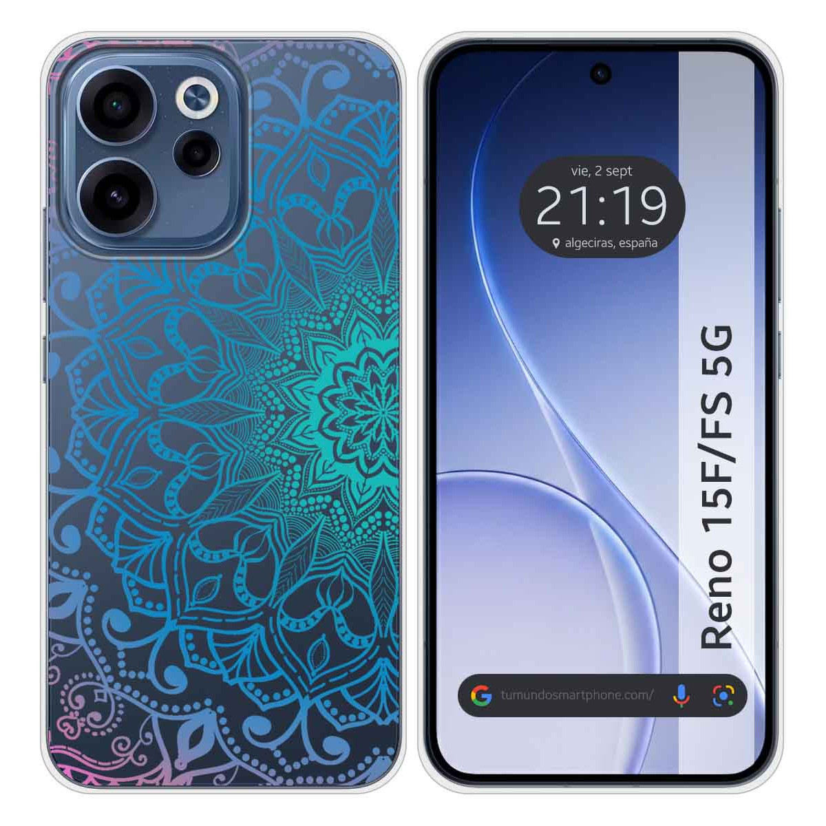 Funda Silicona Transparente para Oppo Reno 15...