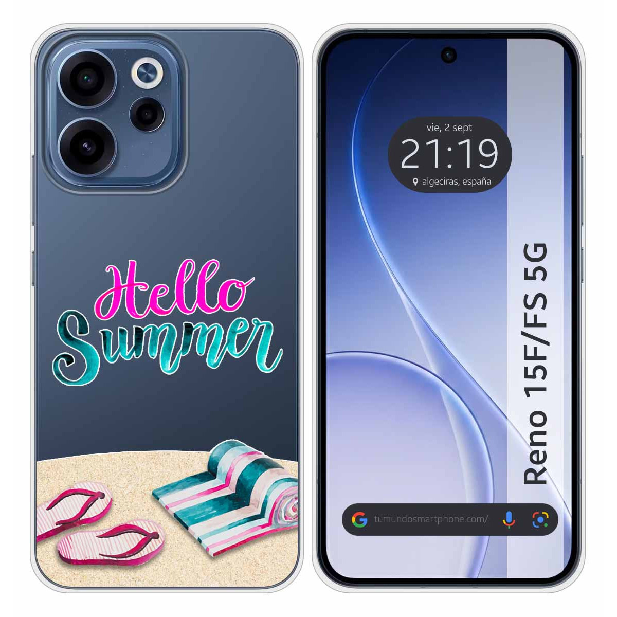 Funda Silicona Transparente para Oppo Reno 15...