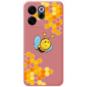 Funda Silicona Líquida Rosa para Oppo Reno 15 FS / 15FS 5G diseño Abeja Dibujos