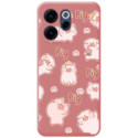 Funda Silicona Líquida Rosa para Oppo Reno 15 FS / 15FS 5G diseño Cerdos Dibujos
