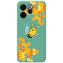Funda Silicona Líquida Verde para Oppo Reno 15 FS / 15FS 5G diseño Abeja Dibujos