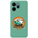 Funda Silicona Líquida Verde para Oppo Reno 15 FS / 15FS 5G diseño Adventure Dibujos