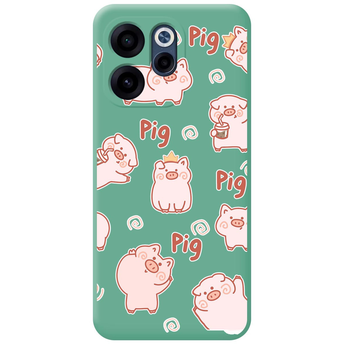 Funda Silicona Líquida Verde para Oppo Reno 15...