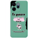 Funda Silicona Líquida Verde para Oppo Reno 15 FS / 15FS 5G diseño Vaca Dibujos