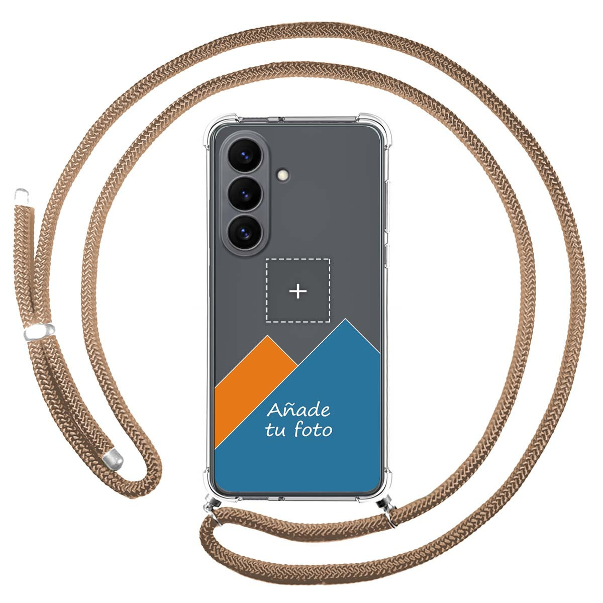Personaliza tu Funda Colgante Transparente para Samsung Galaxy S26 5G con Cordon Camel Dibujo Personalizada