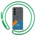 Personaliza tu Funda Colgante Transparente para Samsung Galaxy S26 5G con Cordon Verde Agua Dibujo Personalizada