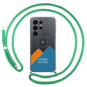 Personaliza tu Funda Colgante Transparente para Samsung Galaxy S26 Ultra 5G con Cordon Verde Agua Dibujo Personalizada
