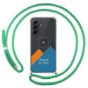 Personaliza tu Funda Colgante Transparente para Samsung Galaxy A57 5G con Cordon Verde Agua Dibujo Personalizada