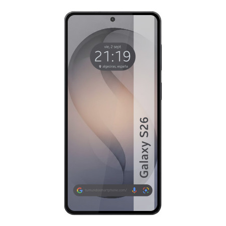 Protector Cristal Templado Completo 5D Full Glue Negro para Samsung Galaxy S26 5G Vidrio