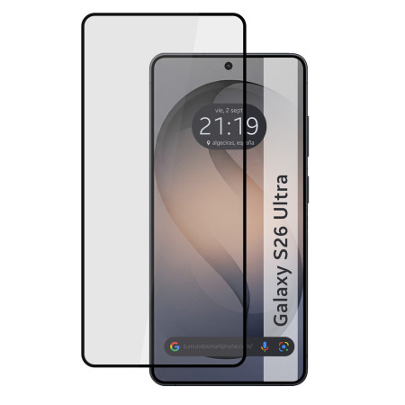 Protector Cristal Templado Completo 5D Full Glue Negro para Samsung Galaxy S26 Ultra 5G Vidrio