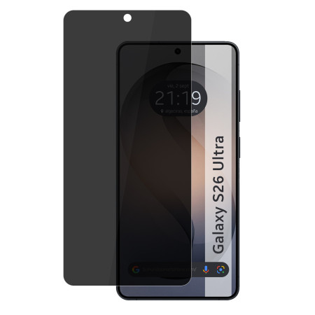 Protector Cristal Templado Completo 5D Antiespías para Samsung Galaxy S26 Ultra 5G Vidrio