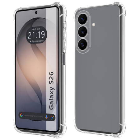 Funda Silicona Antigolpes Transparente para Samsung Galaxy S26 5G