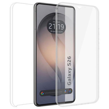 Funda Doble Transparente Pc + Tpu Full Body 360 para Samsung Galaxy S26 5G