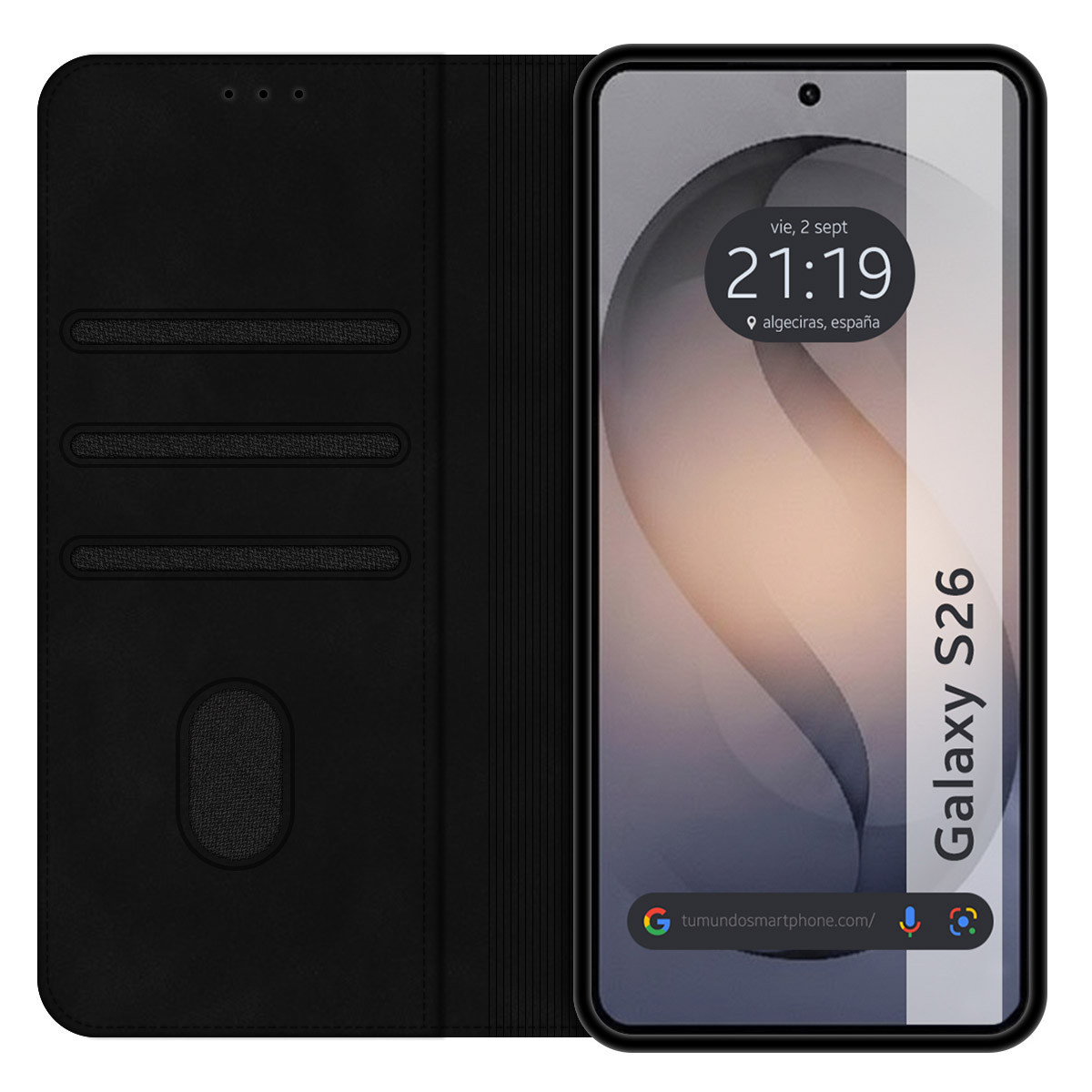 Funda Libro de Polipiel con tarjetero para...