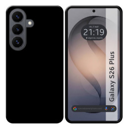 Funda Silicona Gel TPU Negra para Samsung Galaxy S26+...