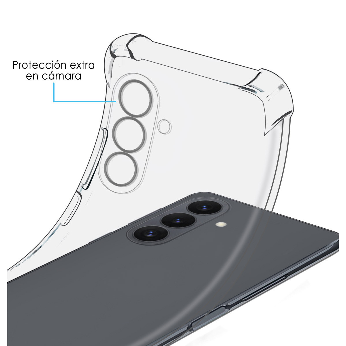Funda Silicona Antigolpes Transparente para...