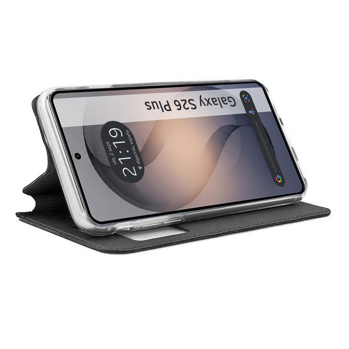 Funda Libro Soporte con Ventana para Samsung...