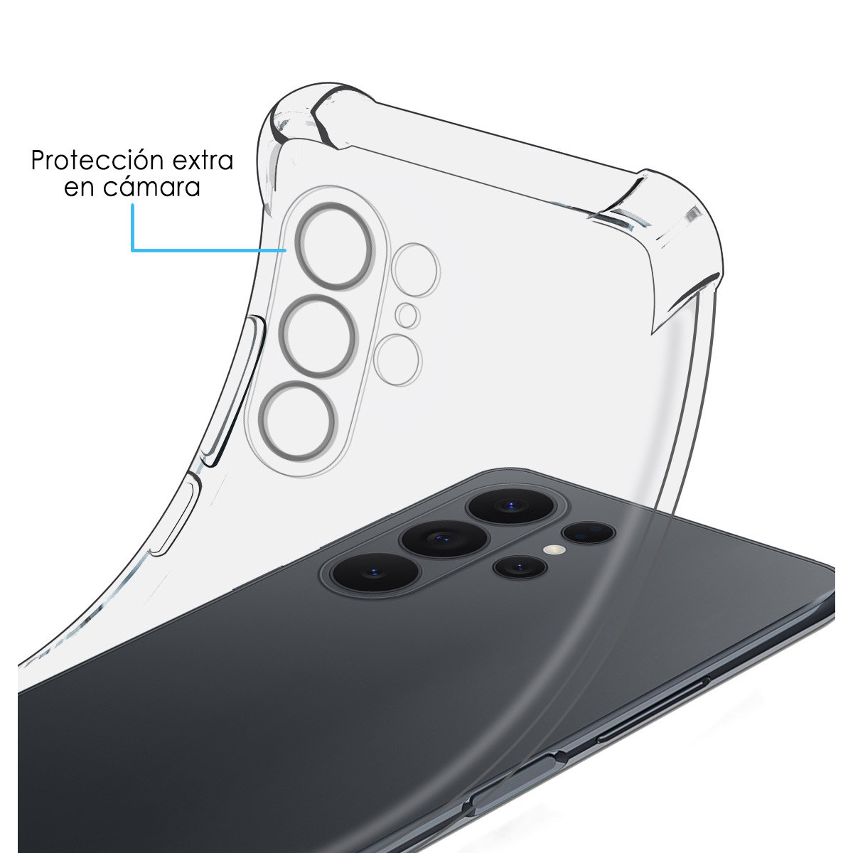 Funda Silicona Antigolpes Transparente para...