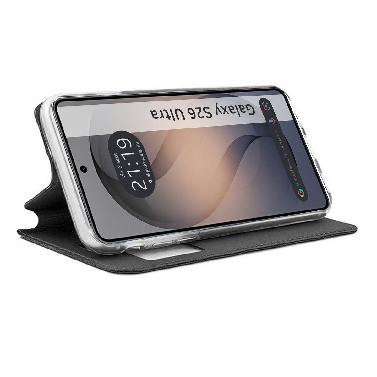 Funda Libro Soporte con Ventana para Samsung...