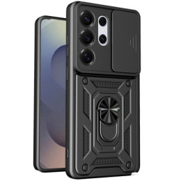 Funda Tough Armor con Anillo Giratorio Negra para Samsung...