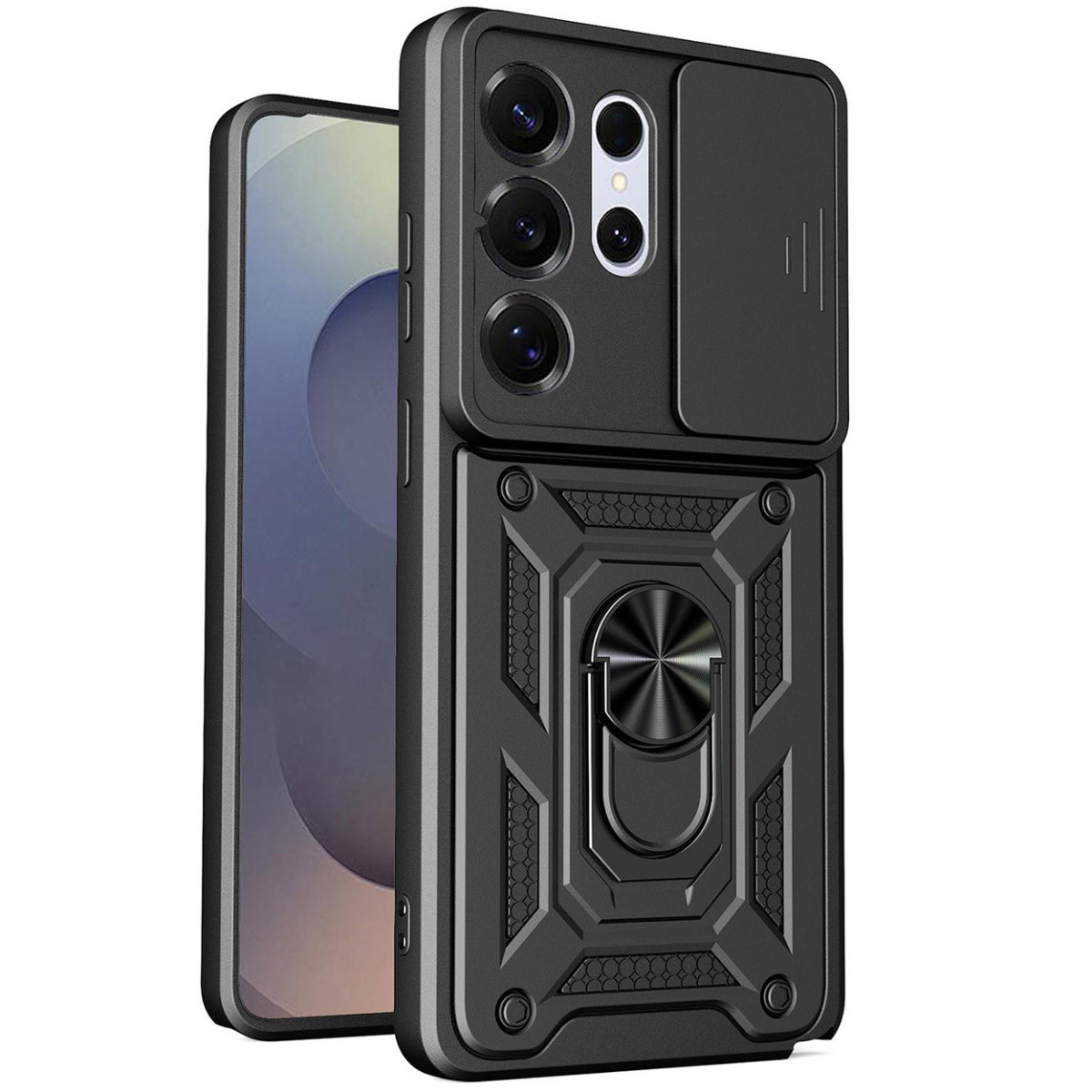 Funda Tough Armor con Anillo Giratorio Negra...