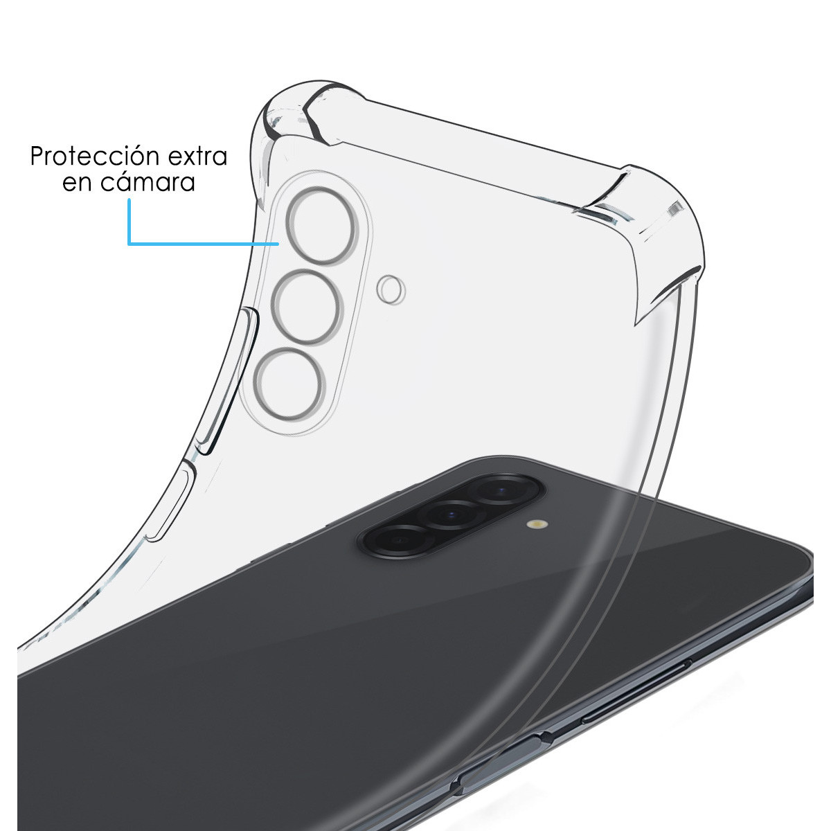 Funda Silicona Antigolpes Transparente para...