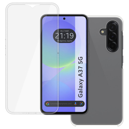 Funda Doble Transparente Pc + Tpu Full Body 360 para Samsung Galaxy A37 5G