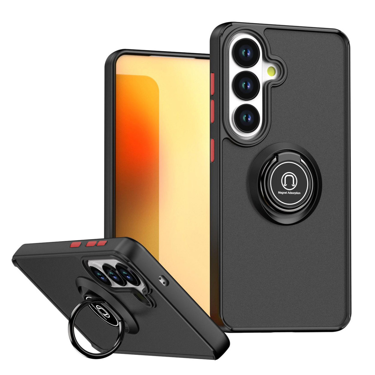 Funda Mate con Borde Negro y Anillo Giratorio...