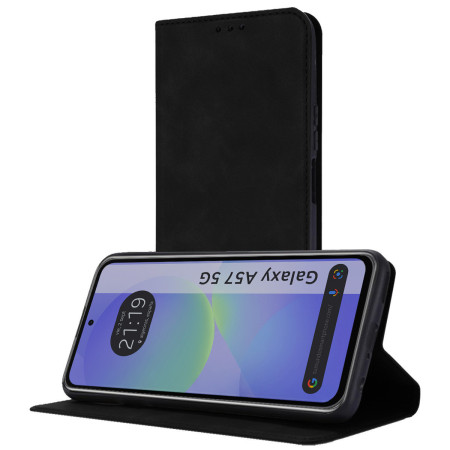 Funda Libro de Polipiel con tarjetero para Samsung Galaxy A57 5G color Negra