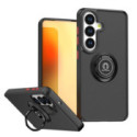 Funda Mate con Borde Negro y Anillo Giratorio 360 para Samsung Galaxy A57 5G
