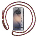 Funda Colgante Transparente para Samsung Galaxy S26+ Plus 5G con Cordon Rosa / Dorado