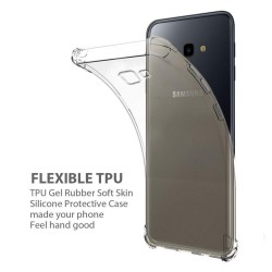 Funda Gel Tpu Anti-Shock Transparente para Samsung Galaxy J4+ Plus 2