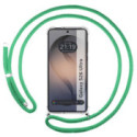 Funda Colgante Transparente para Samsung Galaxy S26 Ultra 5G con Cordon Verde Agua