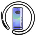 Funda Colgante Transparente para Samsung Galaxy A57 5G con Cordon Negro