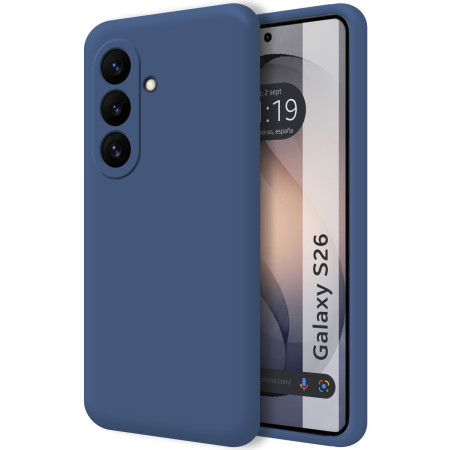 Funda Silicona Líquida Ultra Suave para Samsung Galaxy S26 5G color Azul