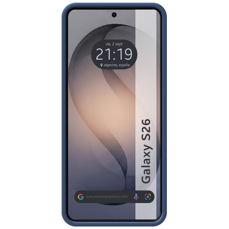 Funda Silicona Líquida Ultra Suave para Samsung Galaxy S26 5G color Azul
