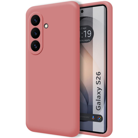 Funda Silicona Líquida Ultra Suave para Samsung Galaxy S26 5G color Rosa