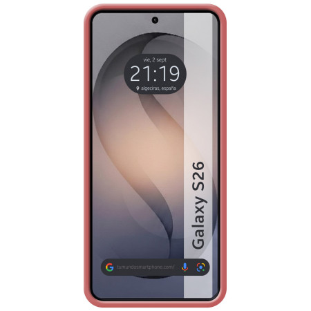 Funda Silicona Líquida Ultra Suave para Samsung Galaxy S26 5G color Rosa