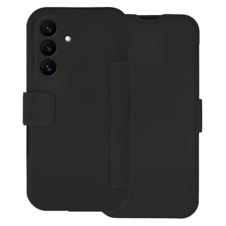 Funda Silicona Suave con Tapa para Samsung Galaxy S26 5G color Negra