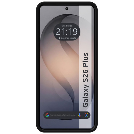 Funda Silicona Líquida Ultra Suave para Samsung Galaxy S26+ Plus 5G color Negra
