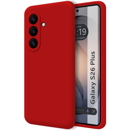 Funda Silicona Líquida Ultra Suave para Samsung Galaxy S26+ Plus 5G color Roja