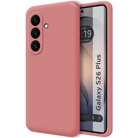 Funda Silicona Líquida Ultra Suave para Samsung Galaxy S26+ Plus 5G color Rosa